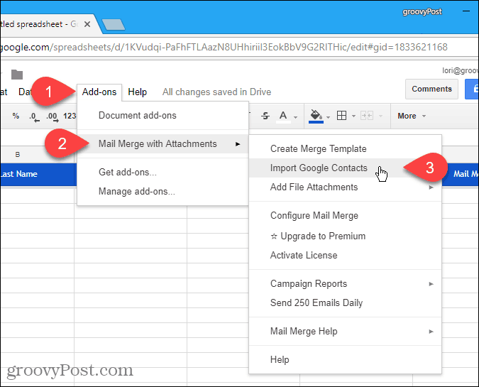 Import Google Contacts