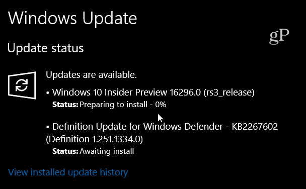 Windows 10 Build 16296