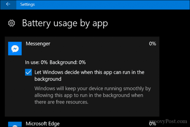 Allow Apps to Send Notifications in Battery Saver Mode on Windows 10