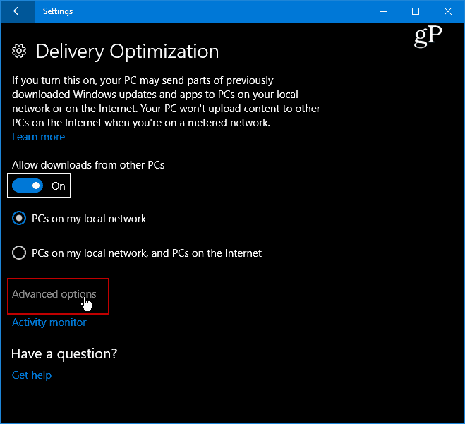 Delivery Optimization Advanced
