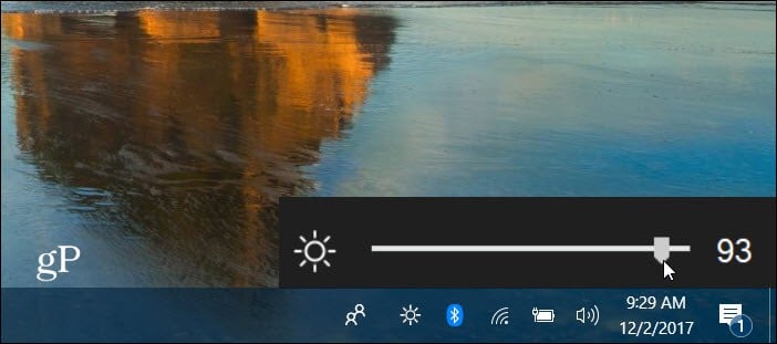 Bright Slider Windows 10
