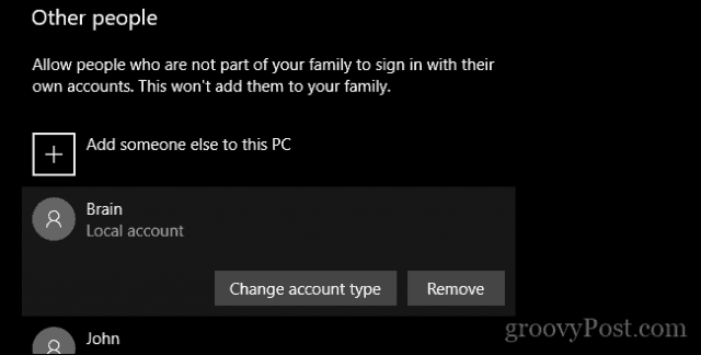 change user on windows 10 login
