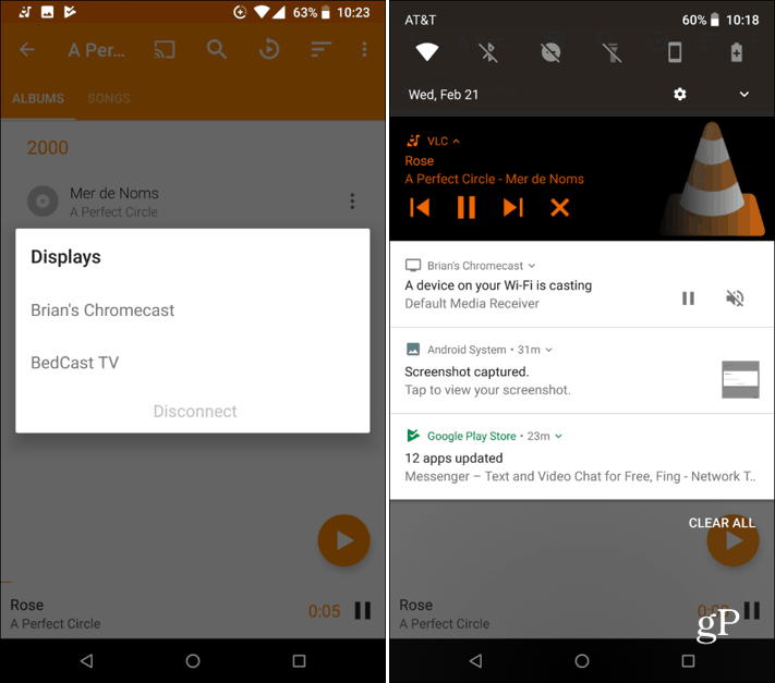 Android VLC Chromecast Support