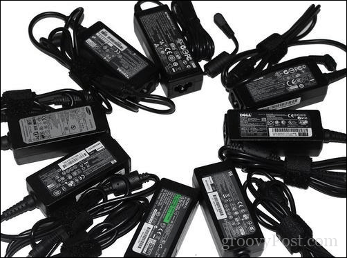 collection of power supply adapters