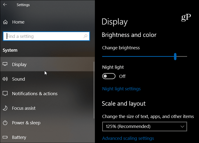 Windows 10 Fluent Design Display