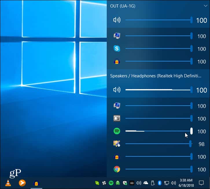 Trompette d'oreille Windows 10