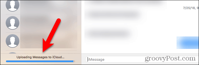 Uploading Messages to iCloud on Mac