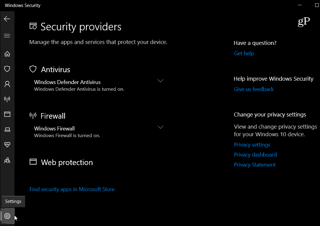 What s New with Windows 10 October 2018 Update Security Settings - 65