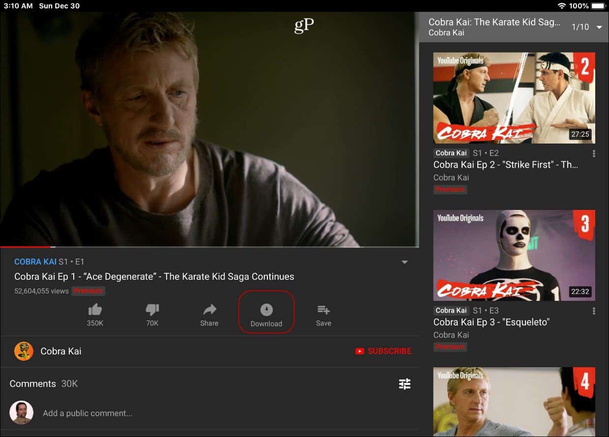 Download YouTube Premium Videos on Android or iOS Devices