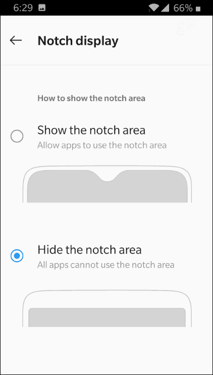OnePlus Notch Display