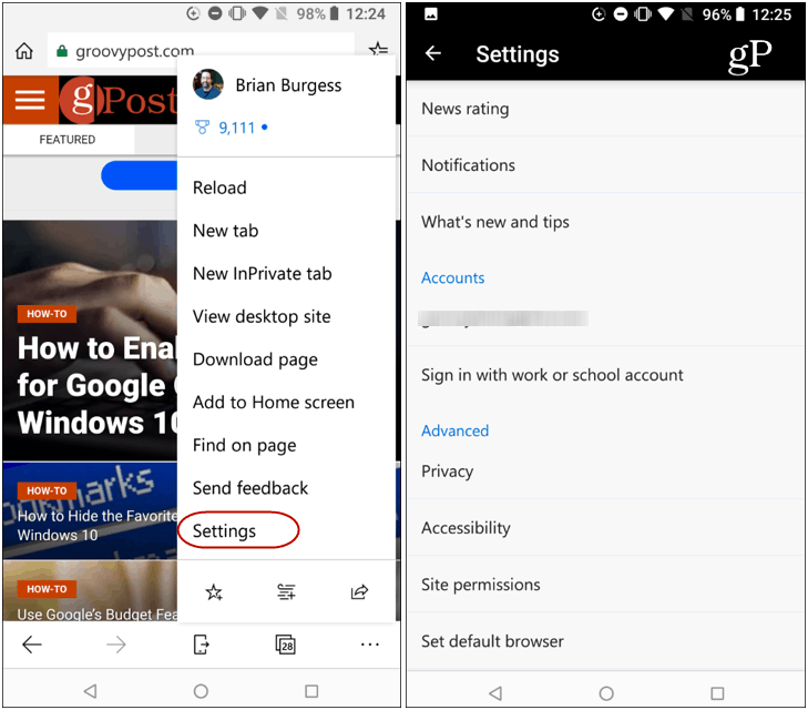 Edge On Android