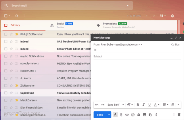 Using Gmail in GSuite