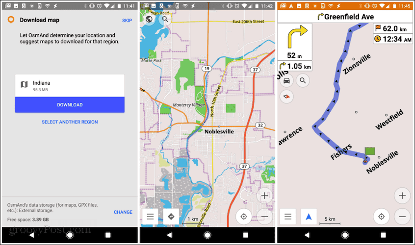 osmand mobile app is great among available google maps alternatives