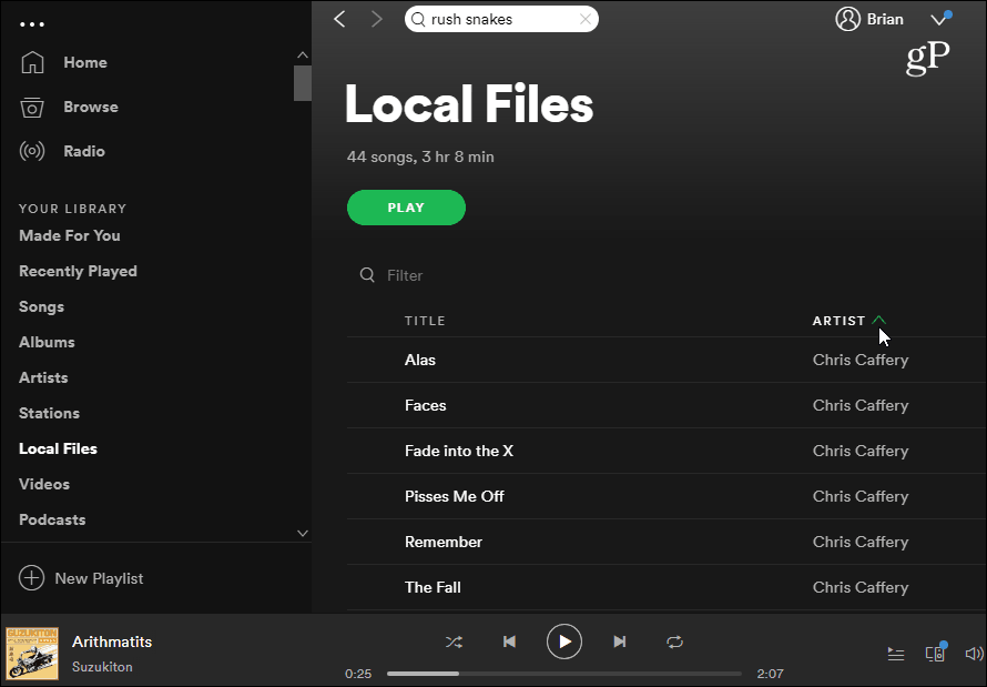Besættelse Nøgle Ironisk How to Play Your Local Music Collection on Spotify