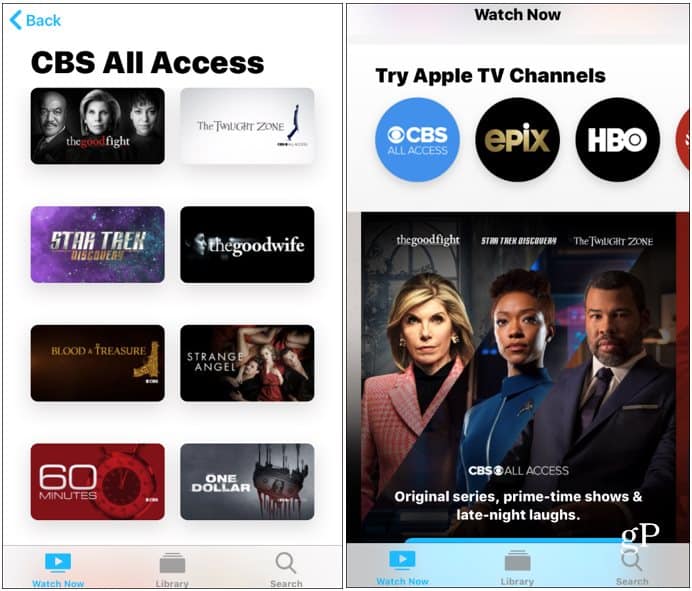 CBS Access is Finally Available Through Apple TV Channels App