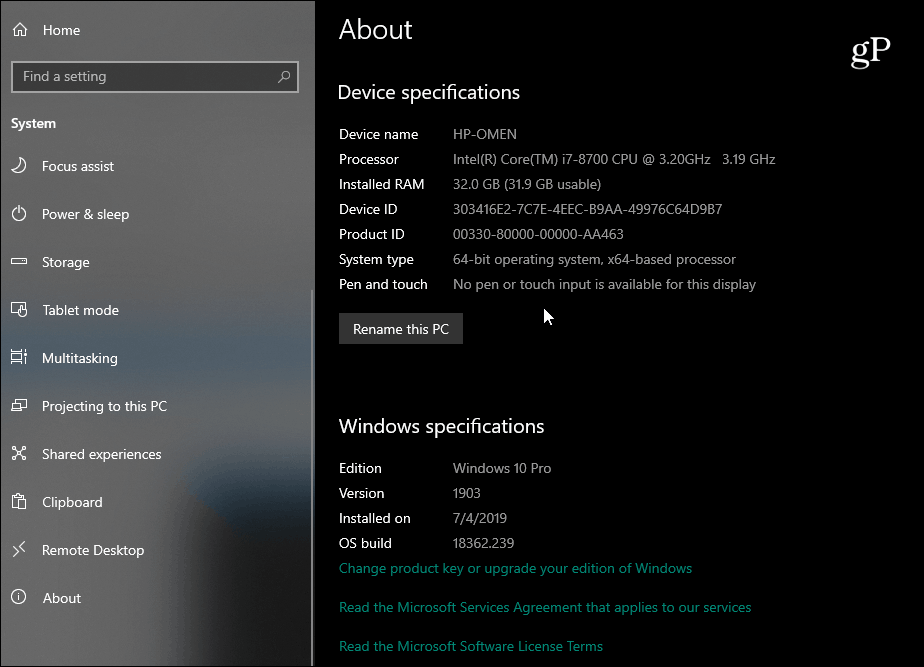 Ver weg Talloos bevroren How to Find Your Windows 10 PC Hardware and System Specs