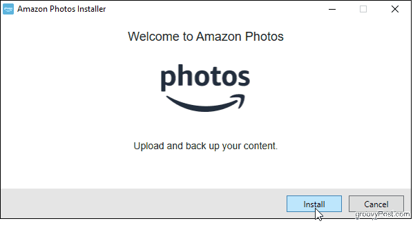   Install the Amazon Photos desktop application 