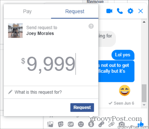 Facebook Payment Browser