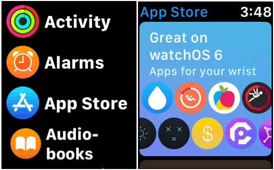 watchOS 6 App Store