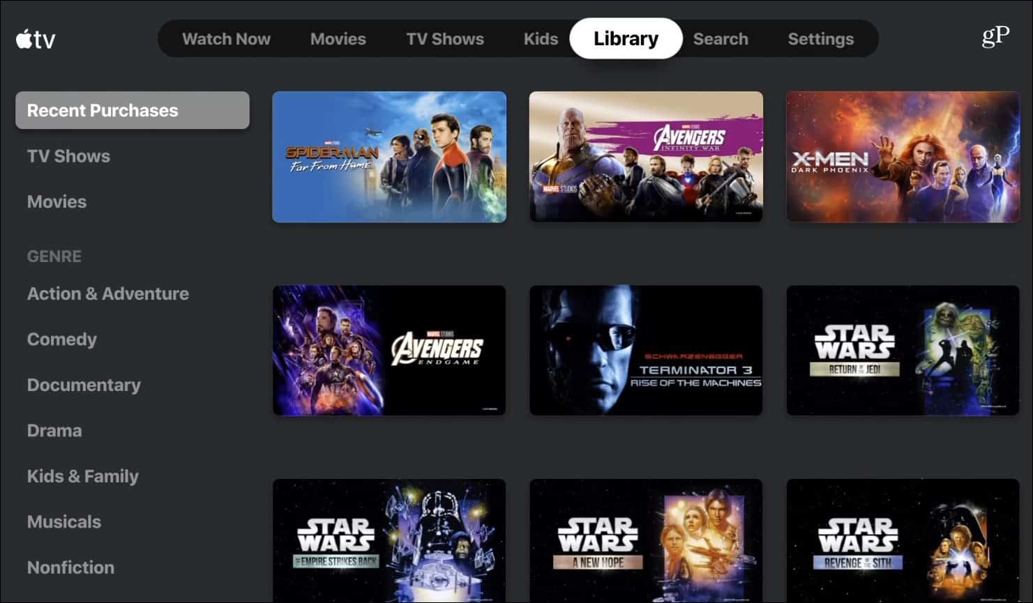 5 My Movie Library Apple TV App Roku