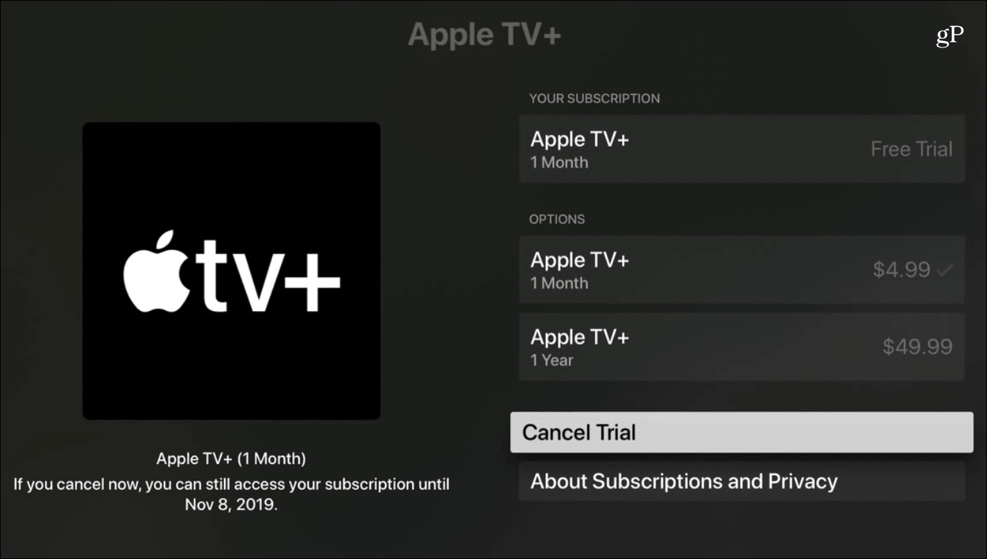How to cancel willow tv subscription on apple tv