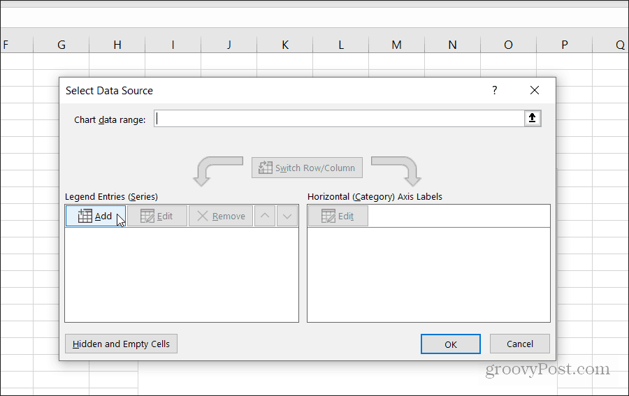 adding a legend in excel