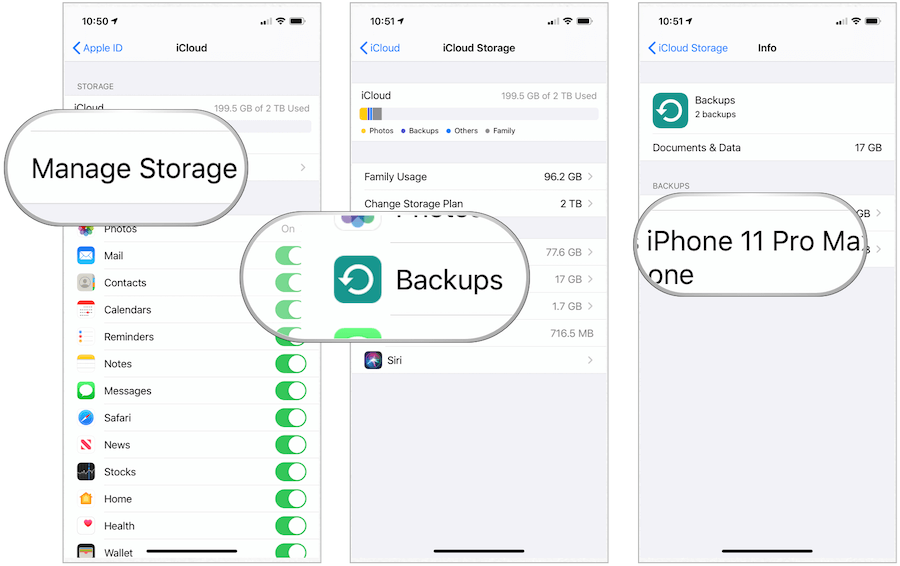 confirm iOS backup exists