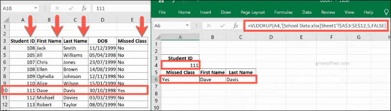 Формула VLOOKUP, ссылающаяся на несколько книг Excel