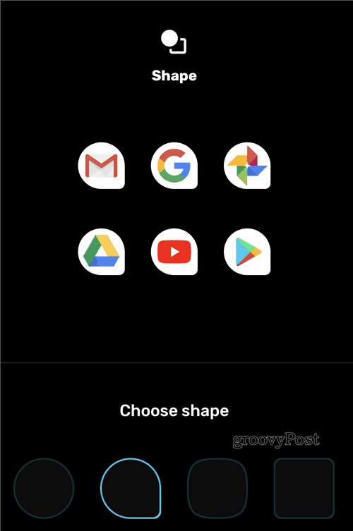 Значок меню Google Pixel Style