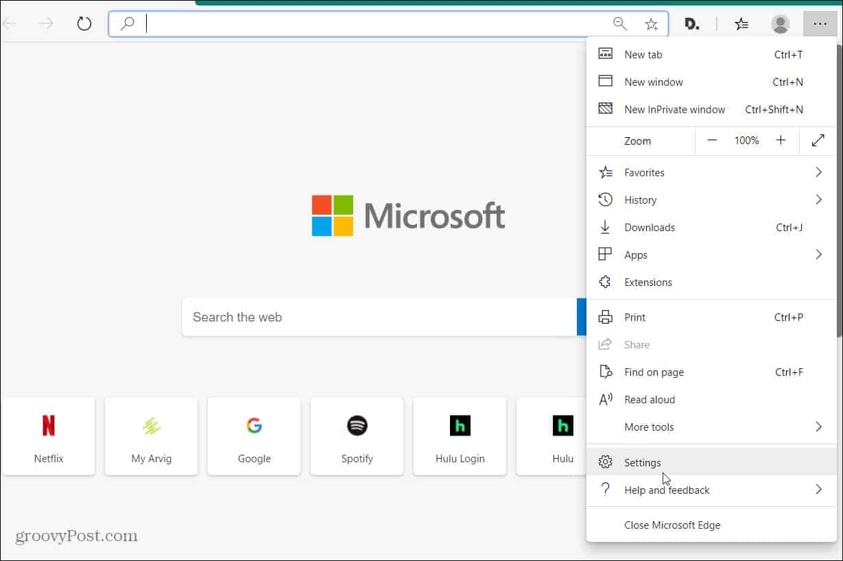 How to change the download folder on Microsoft Edge