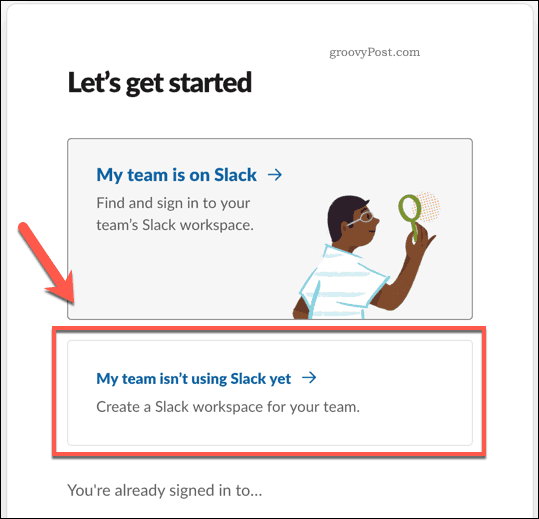 Создание рабочего пространства Slack