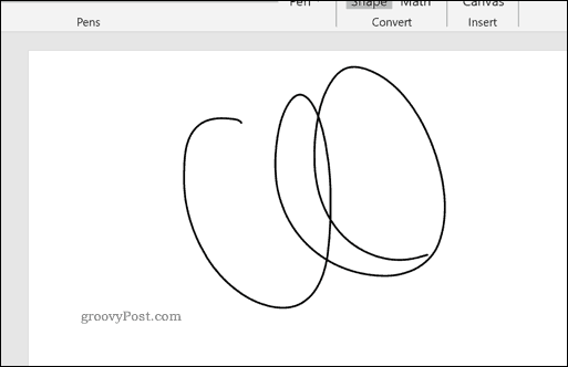 An inserted drawing in Word