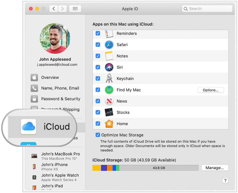 Mac iCloud keychanin