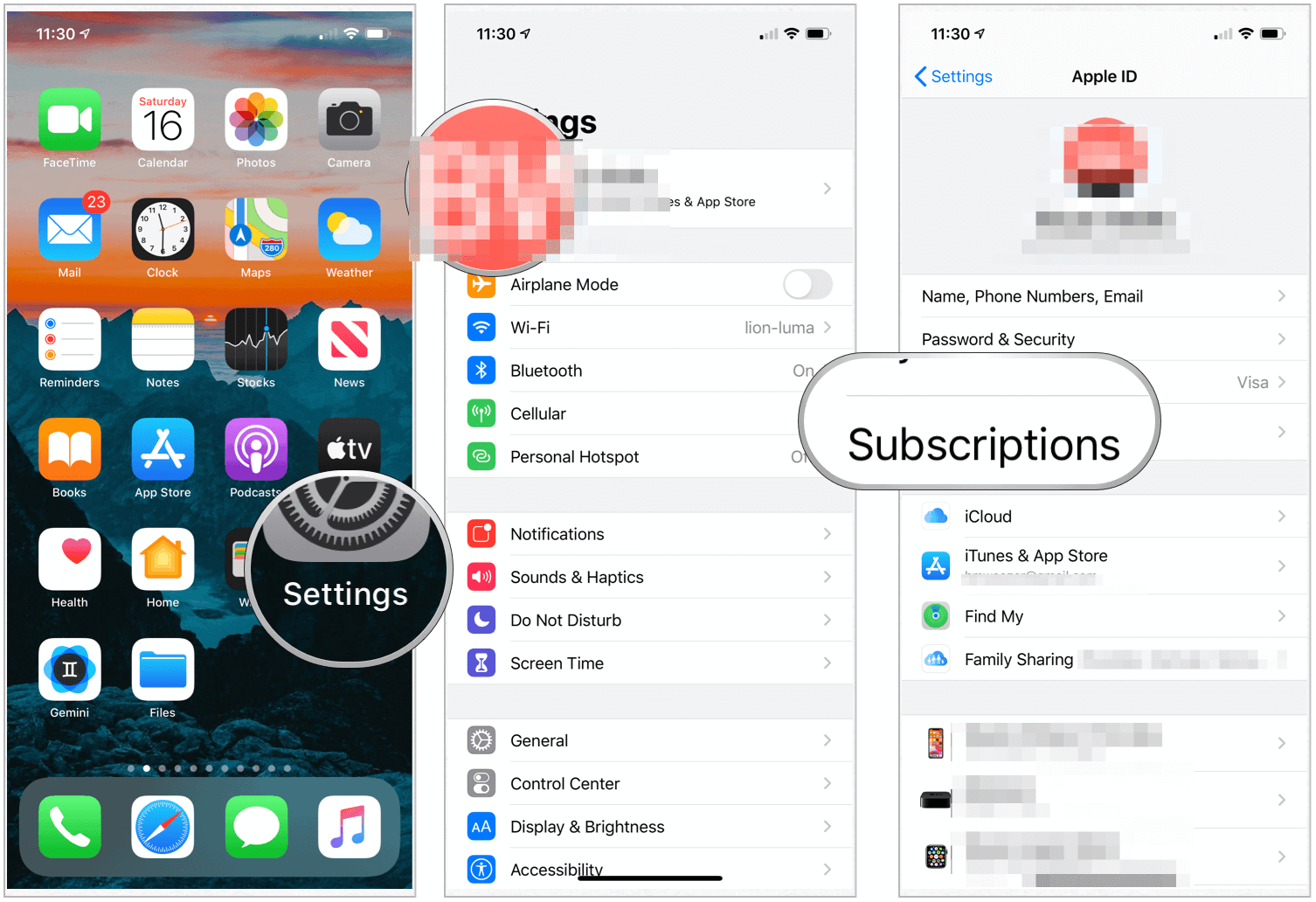 Find App Store subscriptions