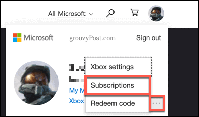 Xbox Website Subscriptions Link