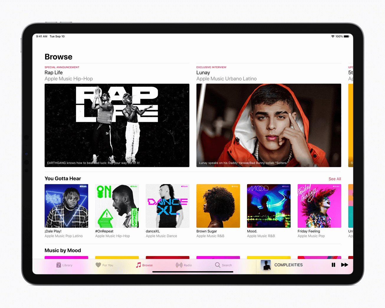 Apple Music на iPad