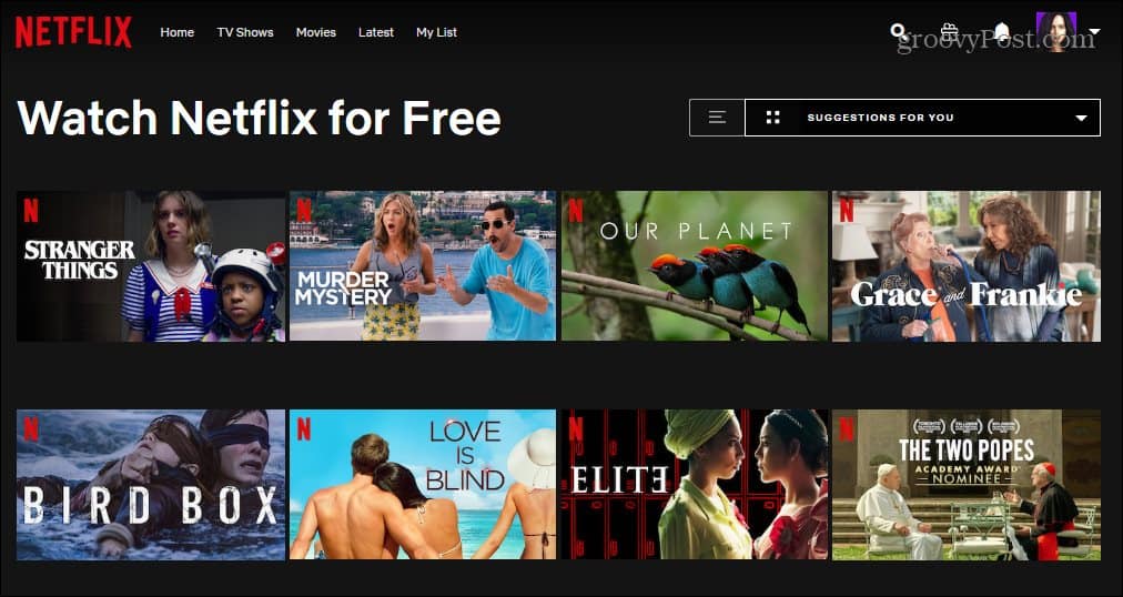 Netflix бесплатно