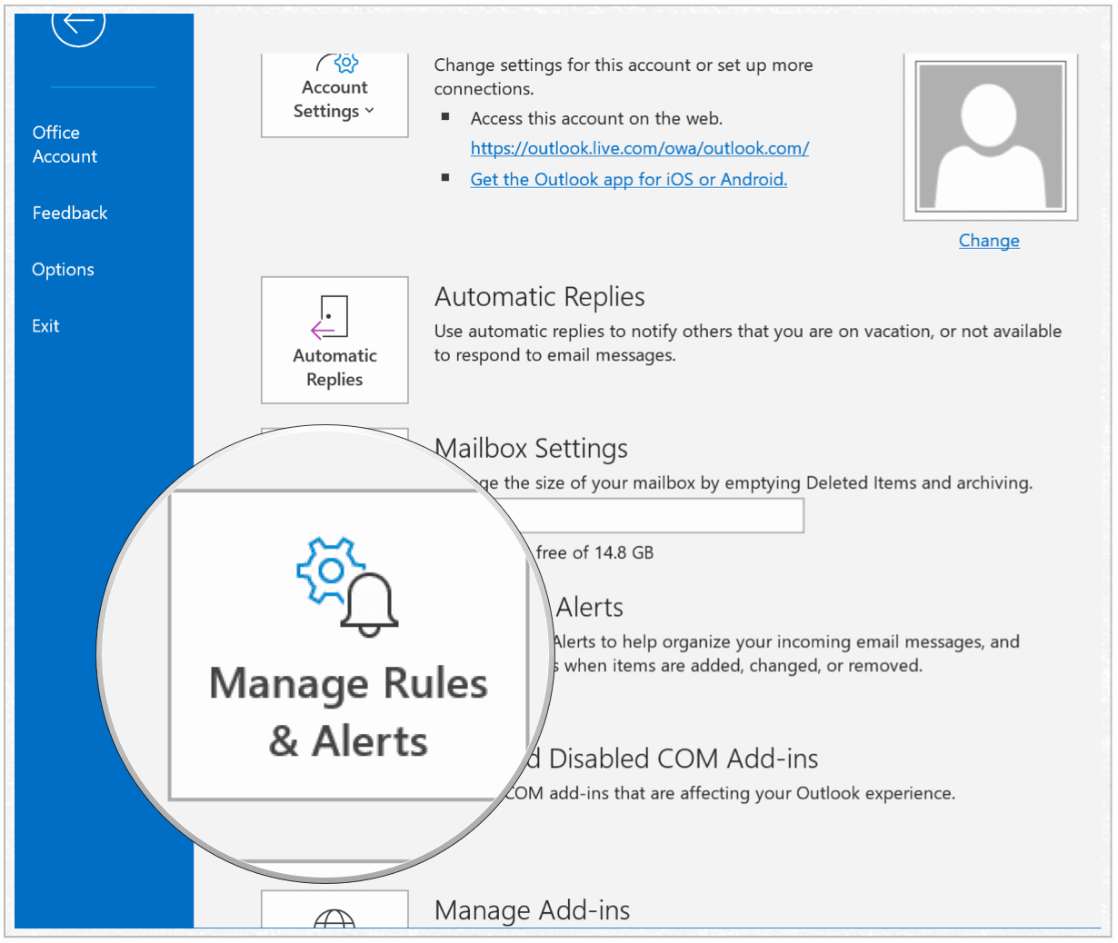 Microsoft Outlook rules