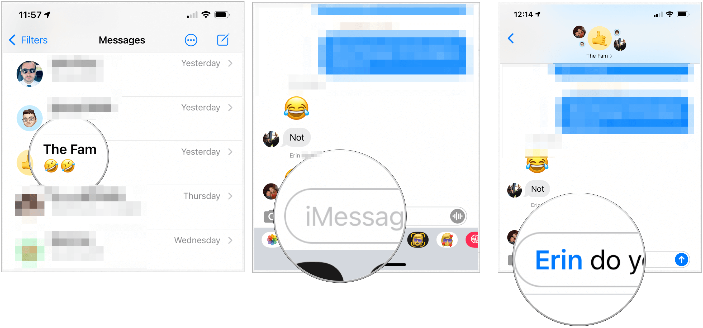 iOS 14 direct messages