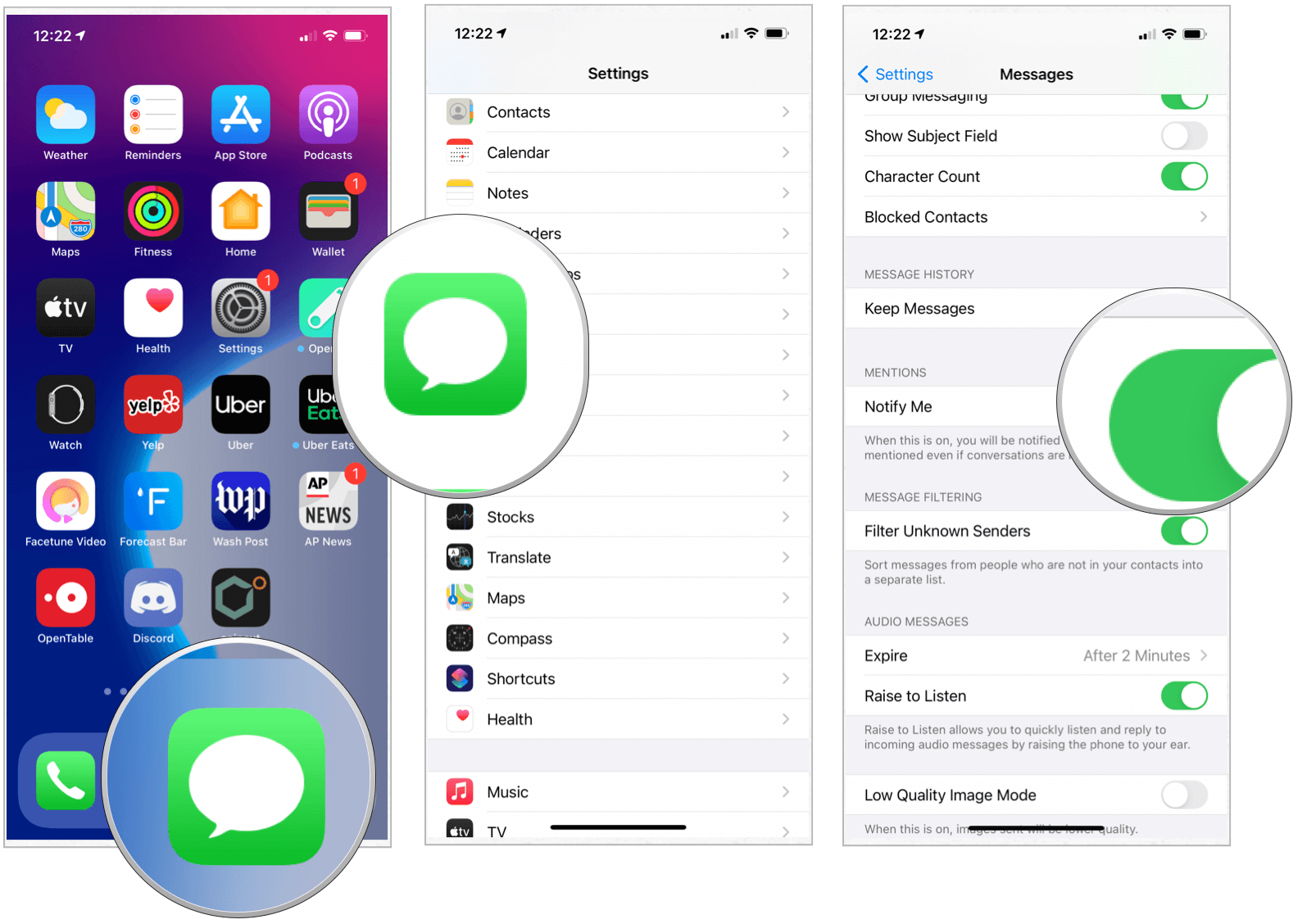 iOS 14 turn off notifications