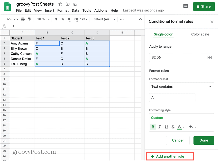 How To Set Up Multiple Conditional Formatting Rules in Google Sheets 
