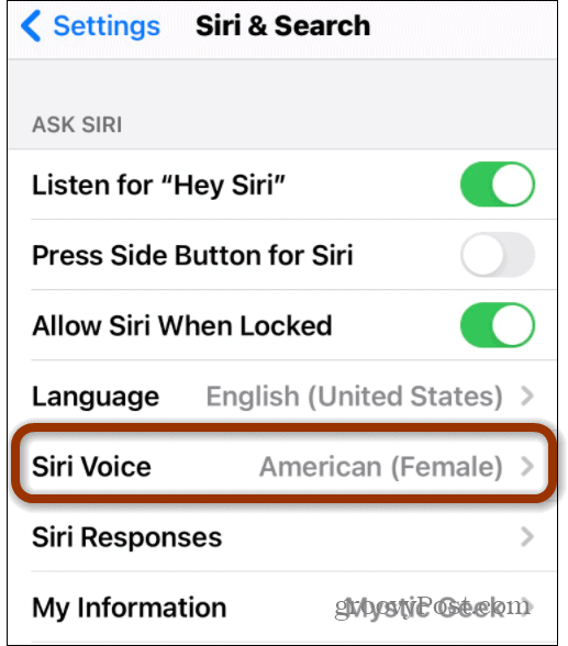 Siri Voice