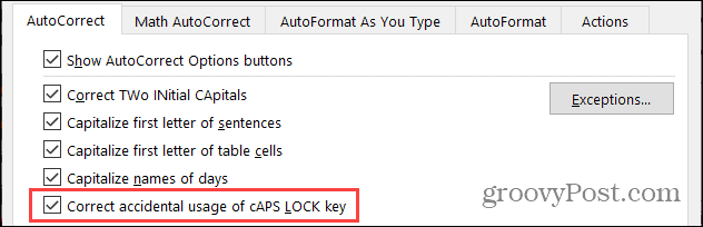 AutoCorrect Caps Lock on Windows