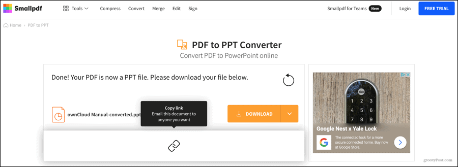 Smallpdf Converted PDF to PowerPoint