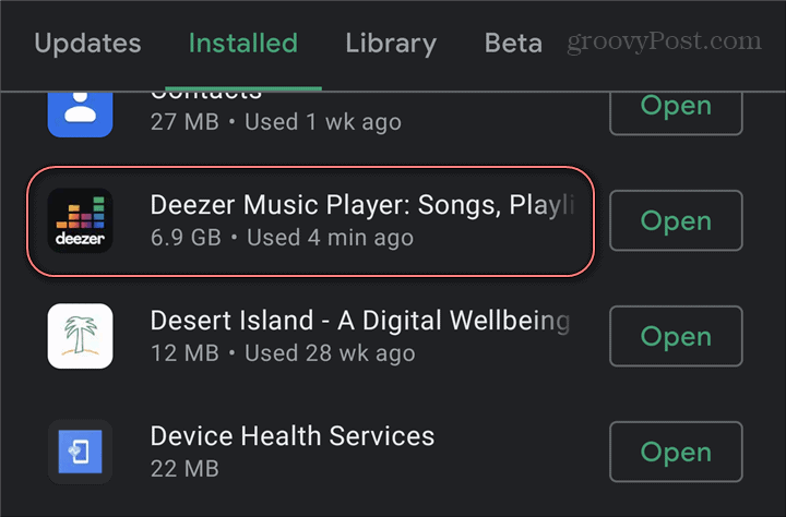 Android app version play store app