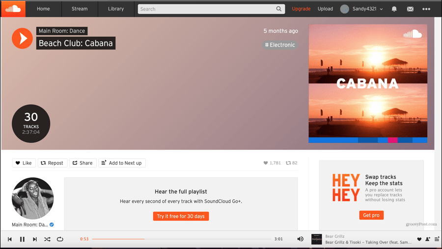 SoundCloud Online Listening