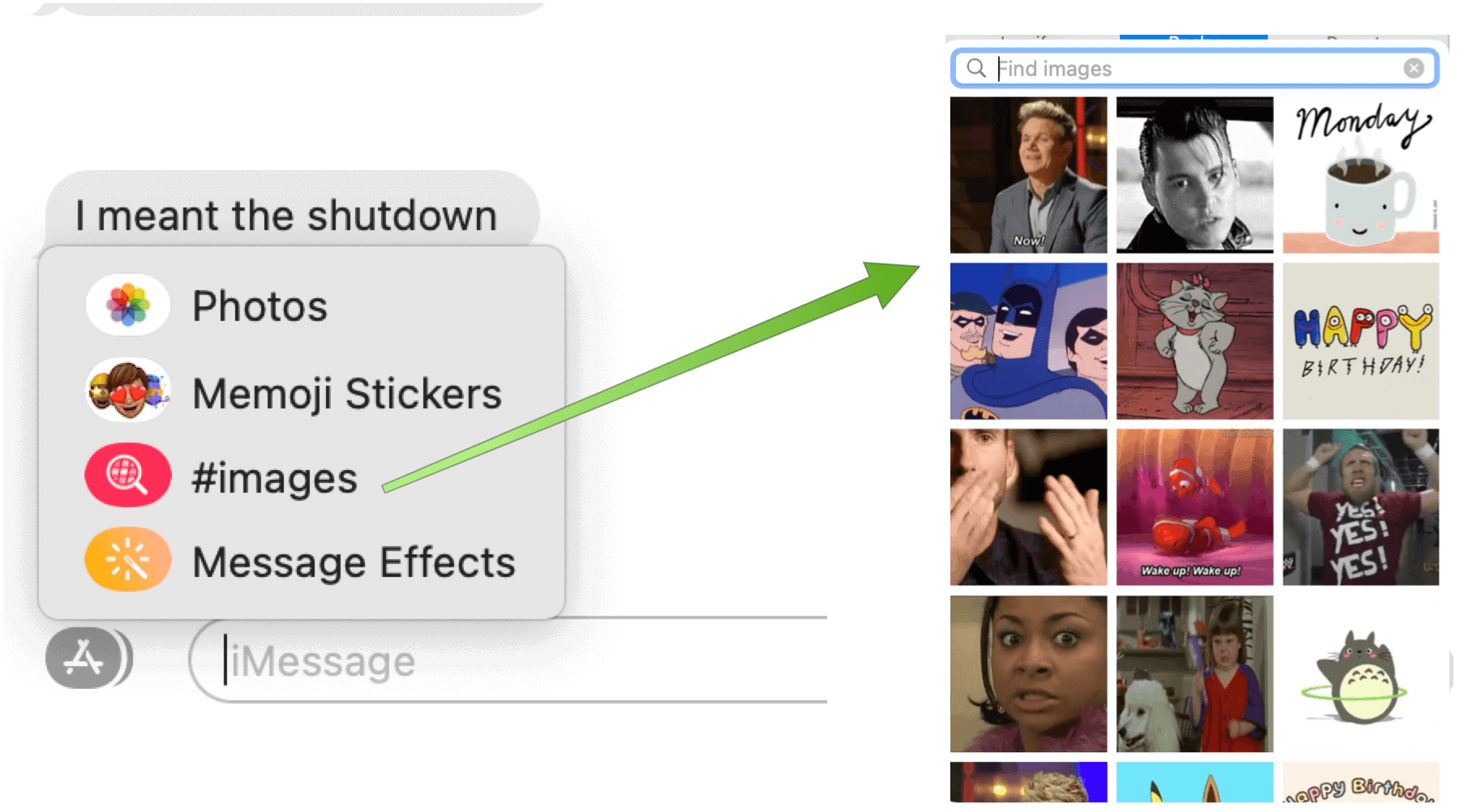 Messages in macOS Big Sur Mac messages images