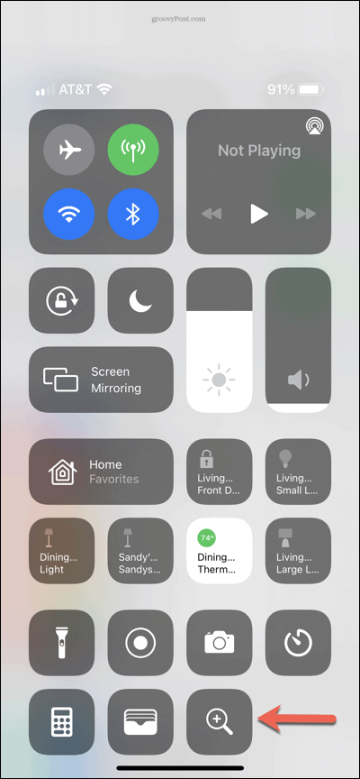 Magnifier In Control Center