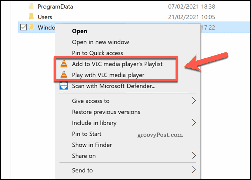 Custom extensions in Windows File Explorer