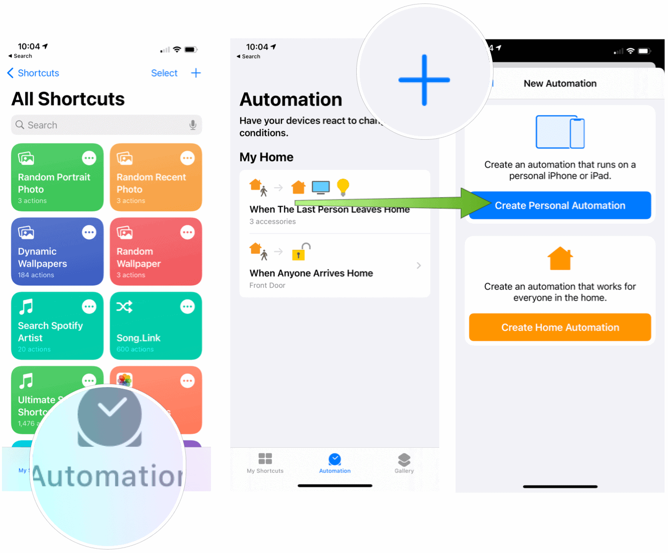 Automatically Change Your iPhone Wallpaper Create automation